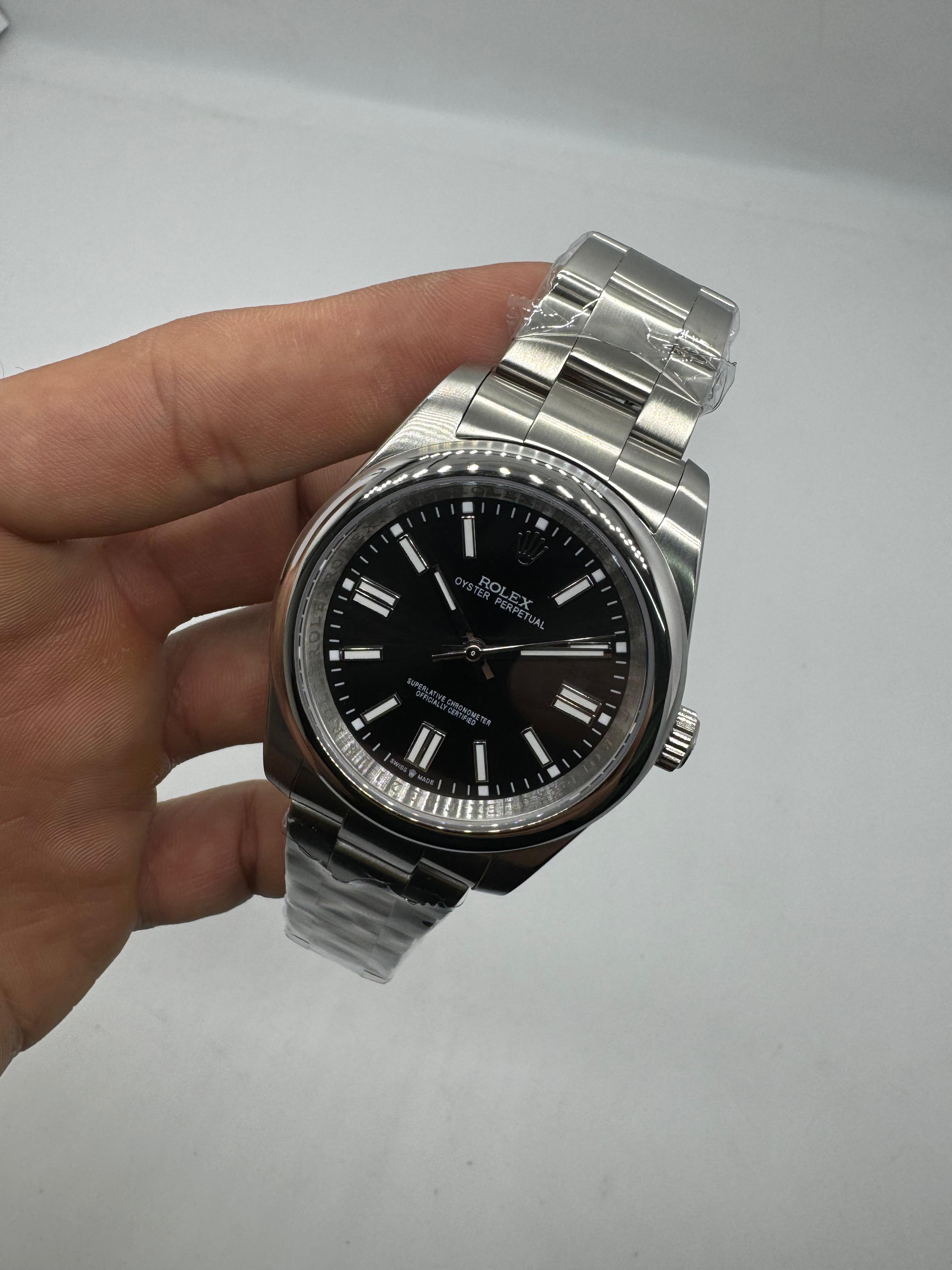Rolex Oyster Perpetual mostrador preta