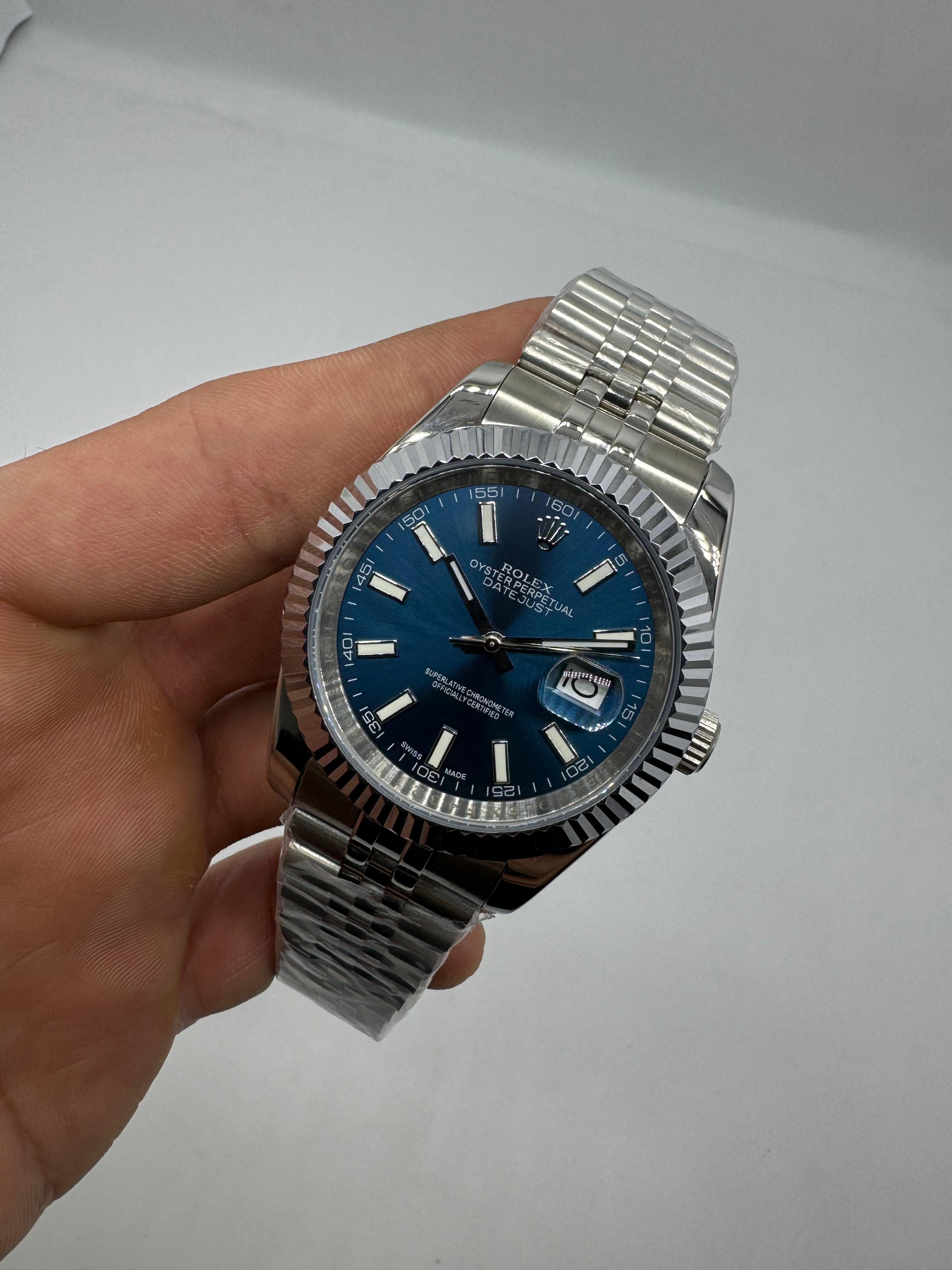 Rolex Datejust Mostrador Azul