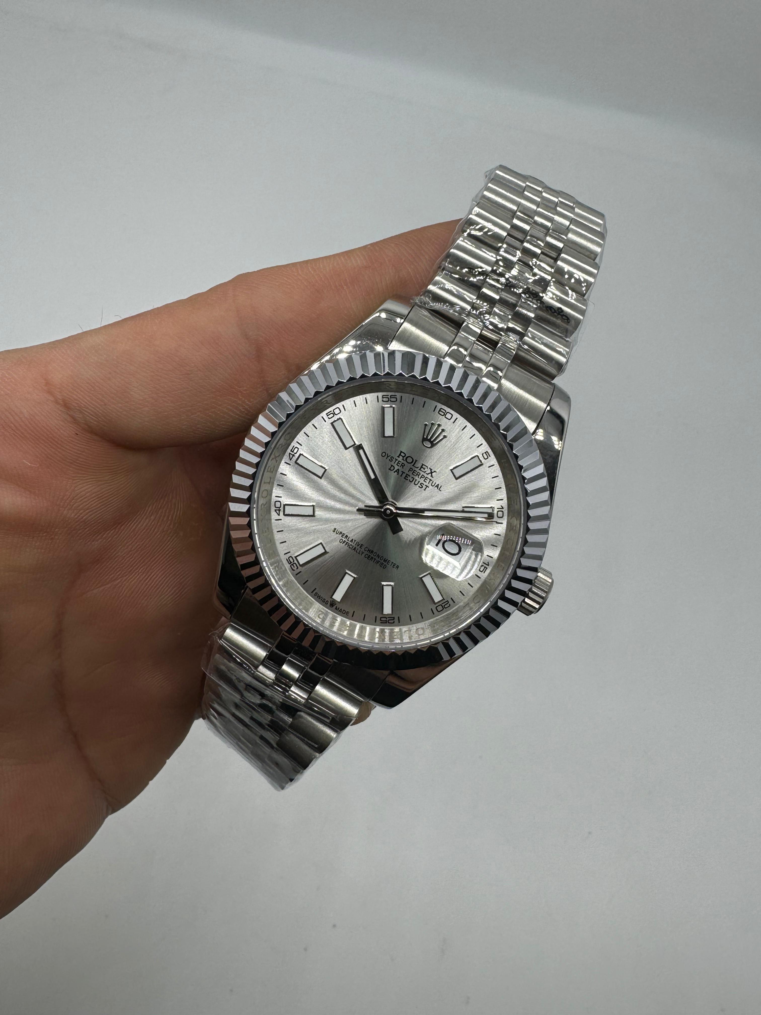 Rolex Datejust Mostrador Cinza