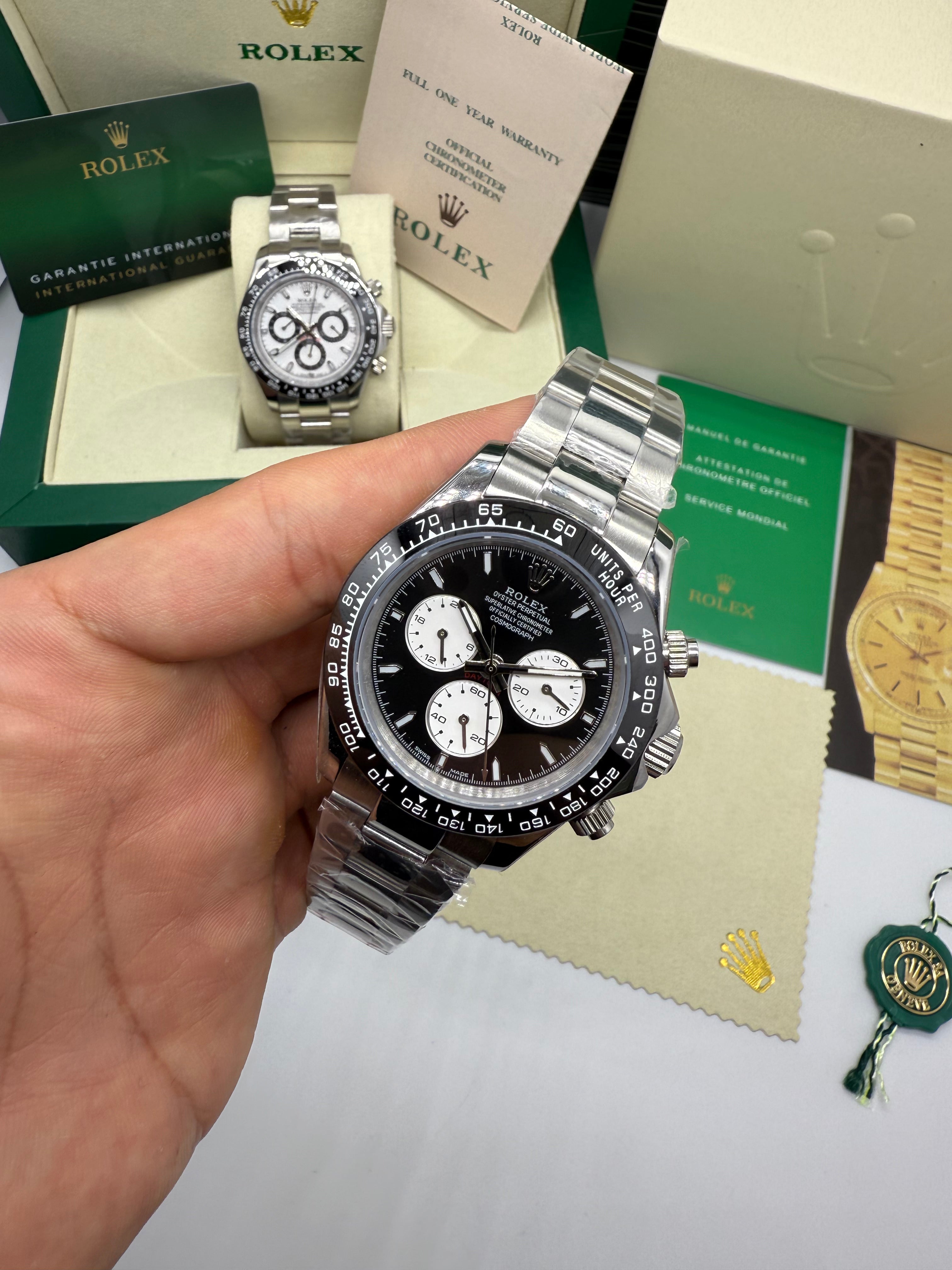 Rolex Cosmograph Daytona mostrador black and white