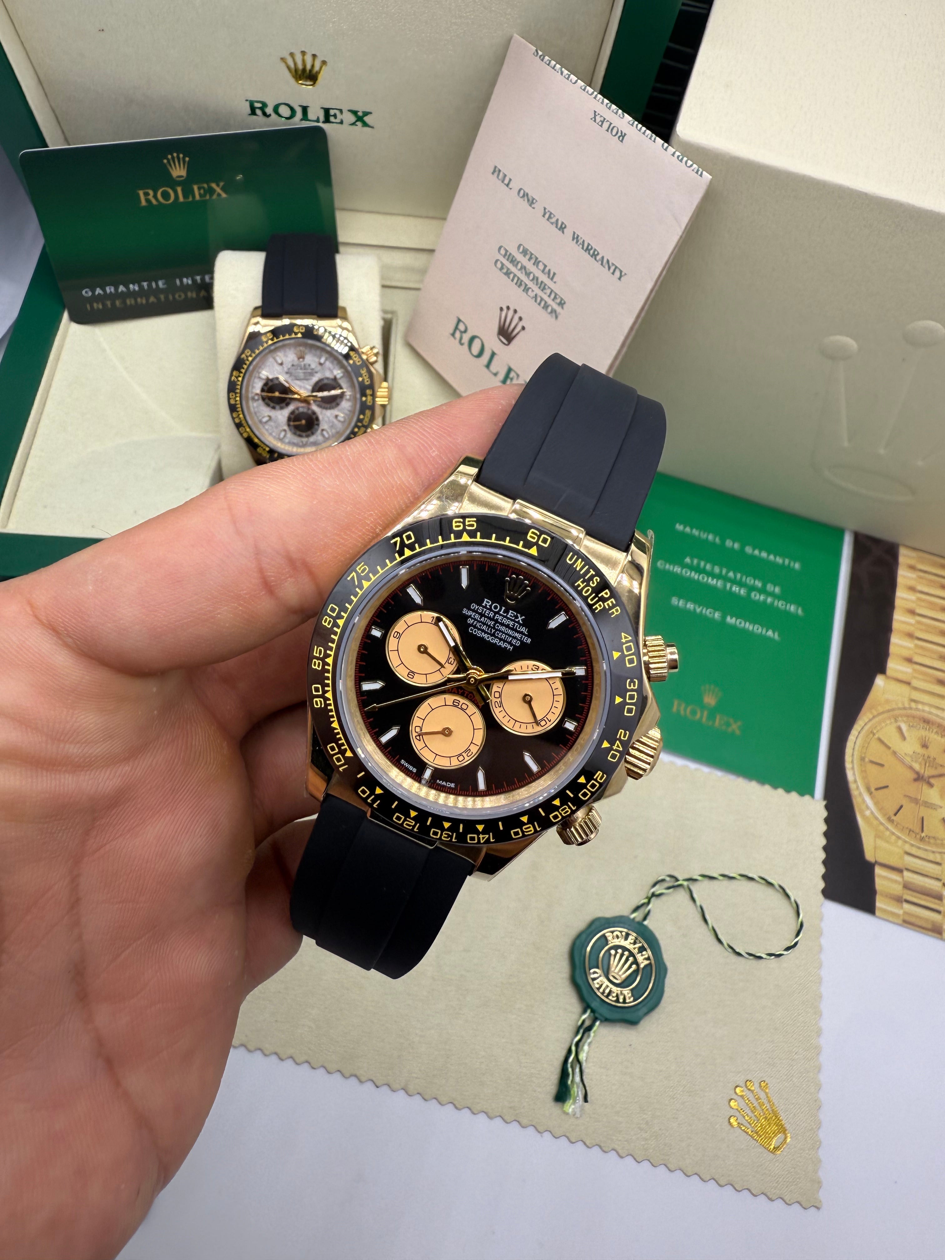 Rolex Cosmograph Daytona mostrador black and yellow