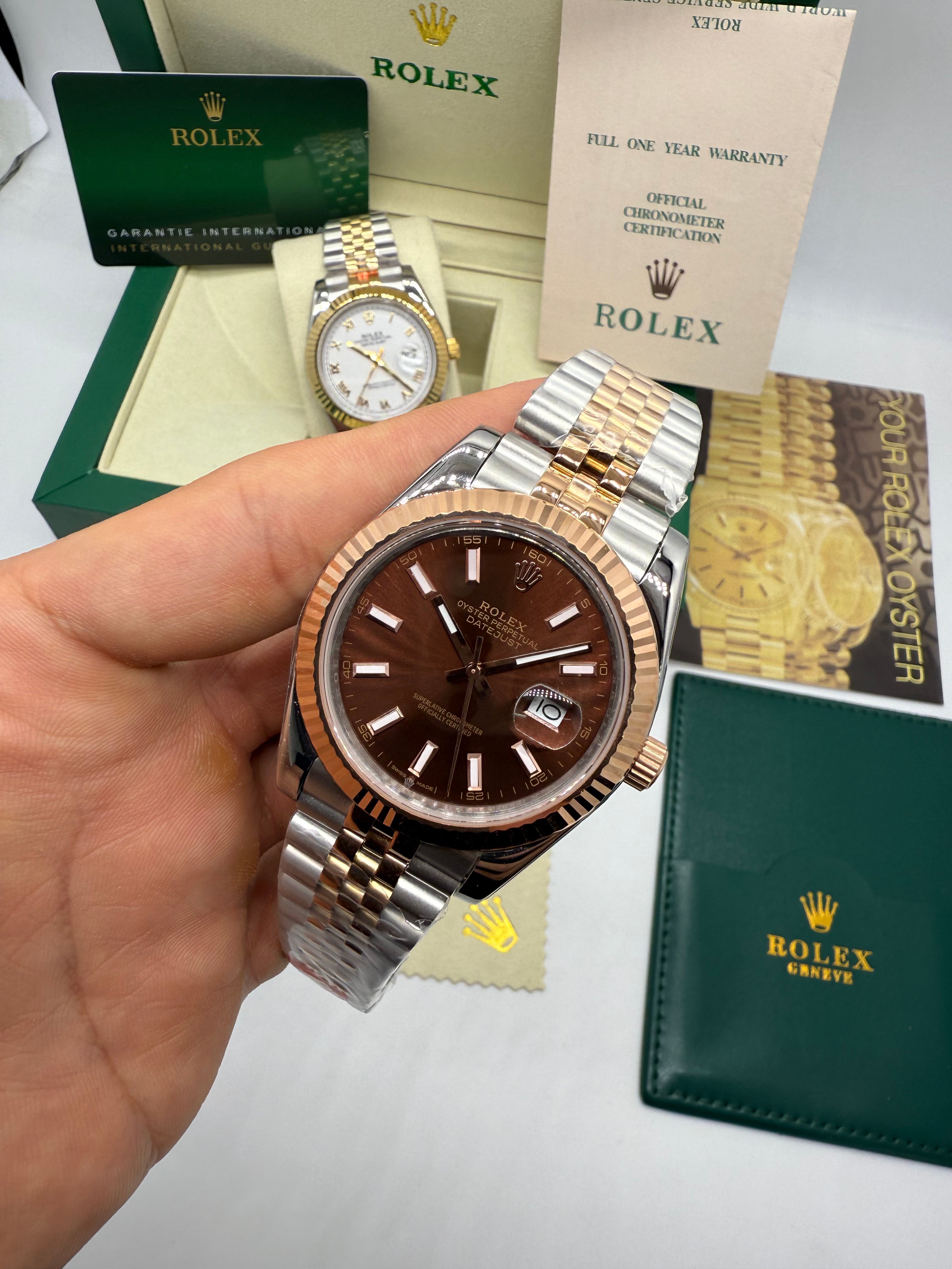 Rolex Datejust 41 Rolesor Everose “Sunburst”