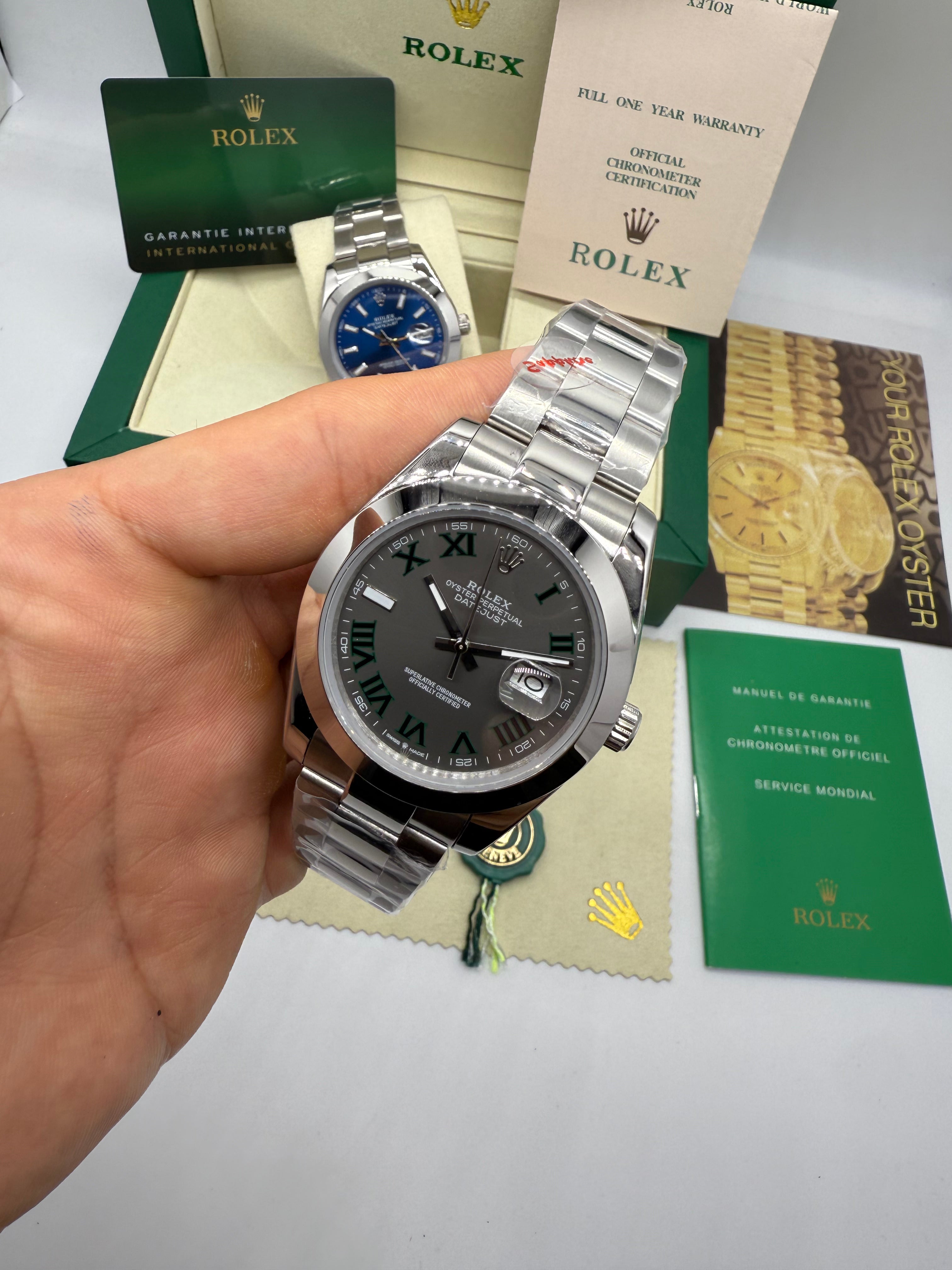 Rolex Oyster Perpetual Datejust 41 “Wimbledon dial”
