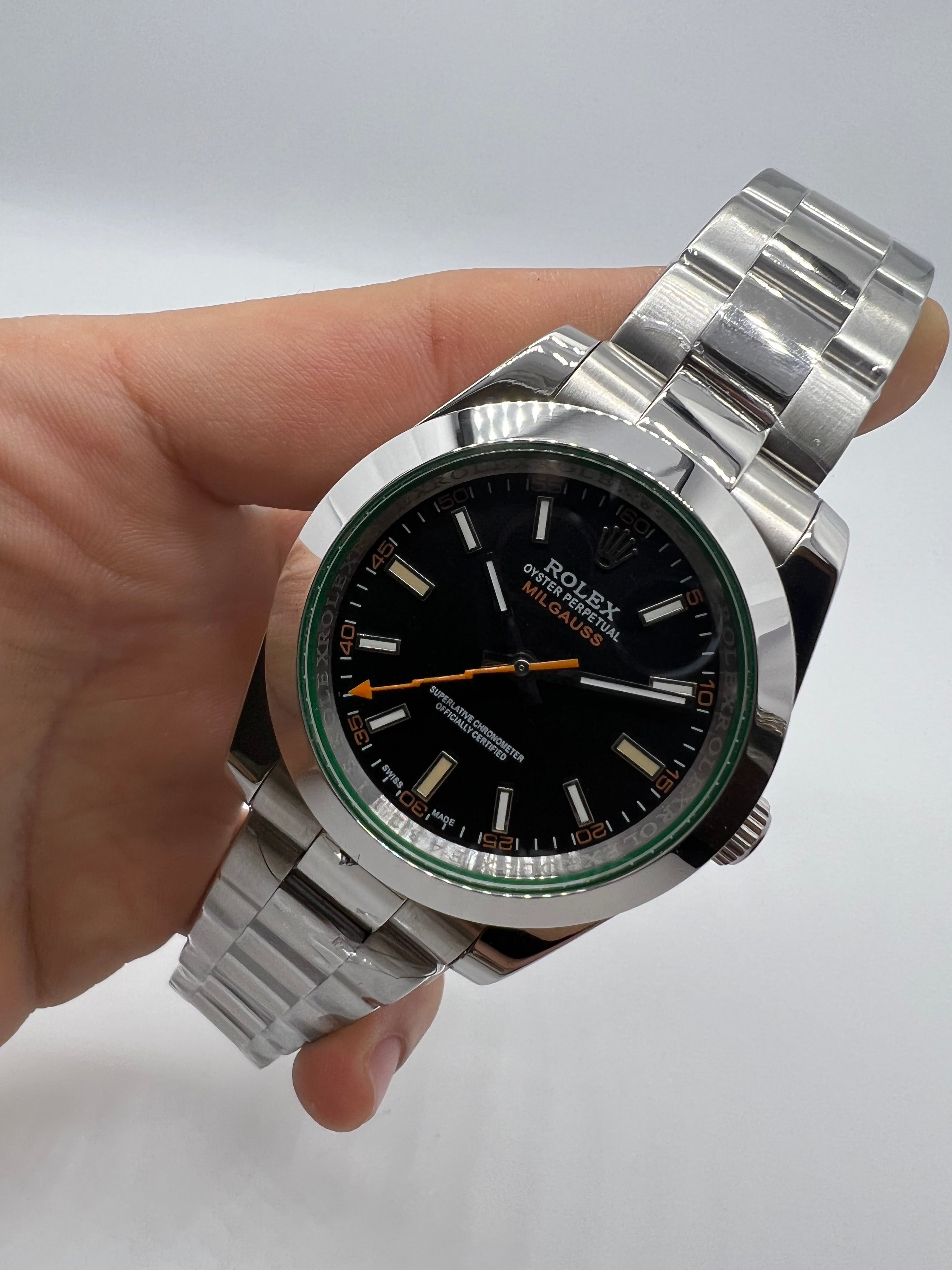 Rolex Oyster Perpetual Milgauss Black Sphere