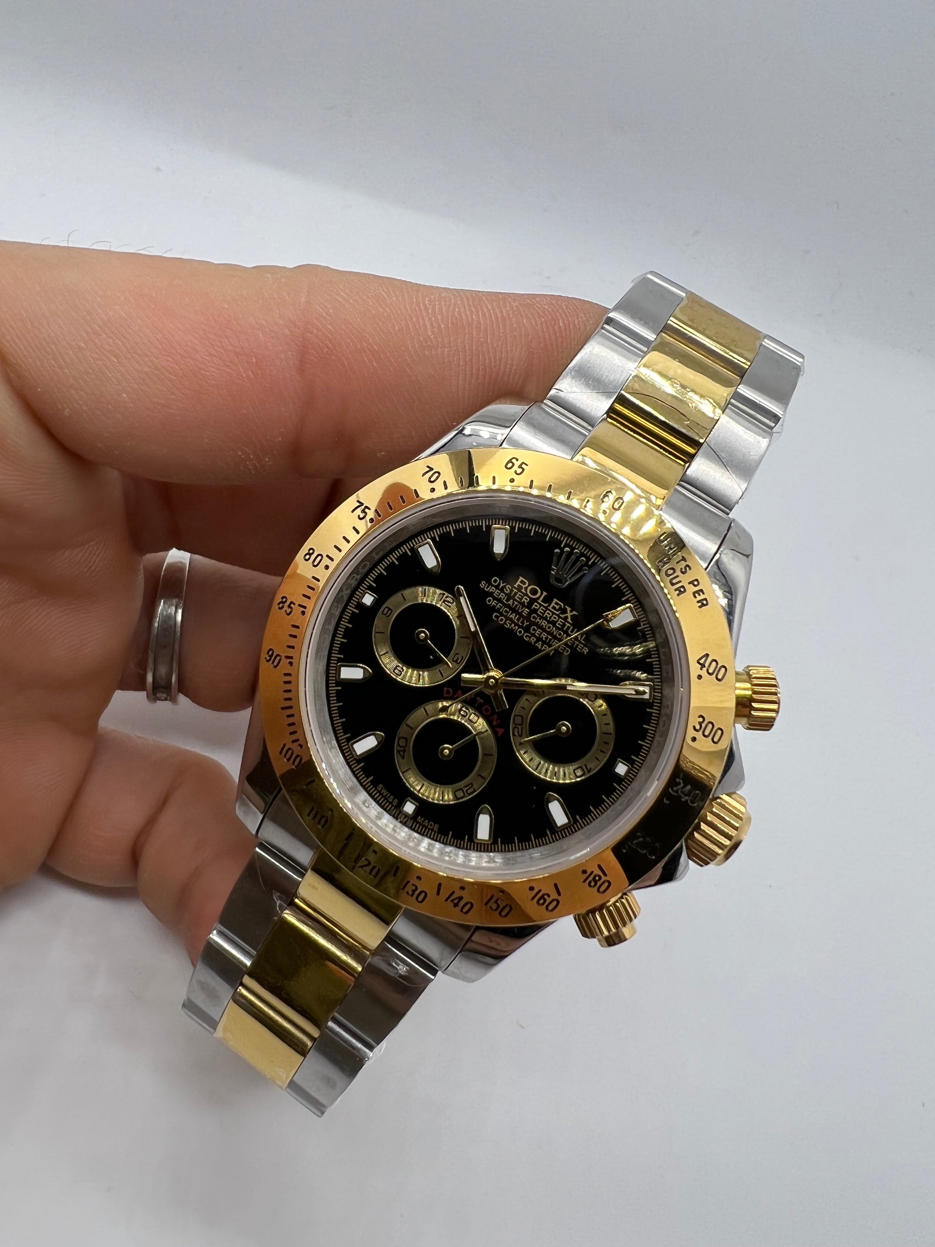 Rolex Oyster Perpetual Cosmograph Daytona Rolesor Black Sphere