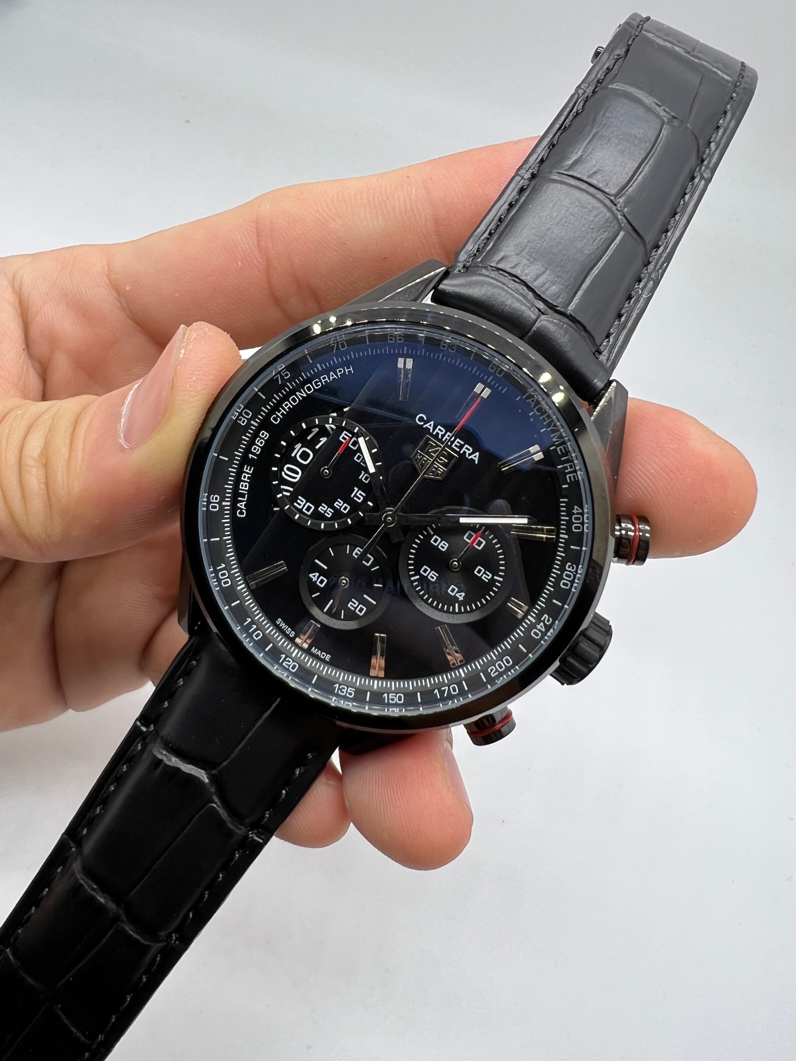 TAG Heuer Carrera Calibre 1969 Chronograph Black — Tag Heuer
