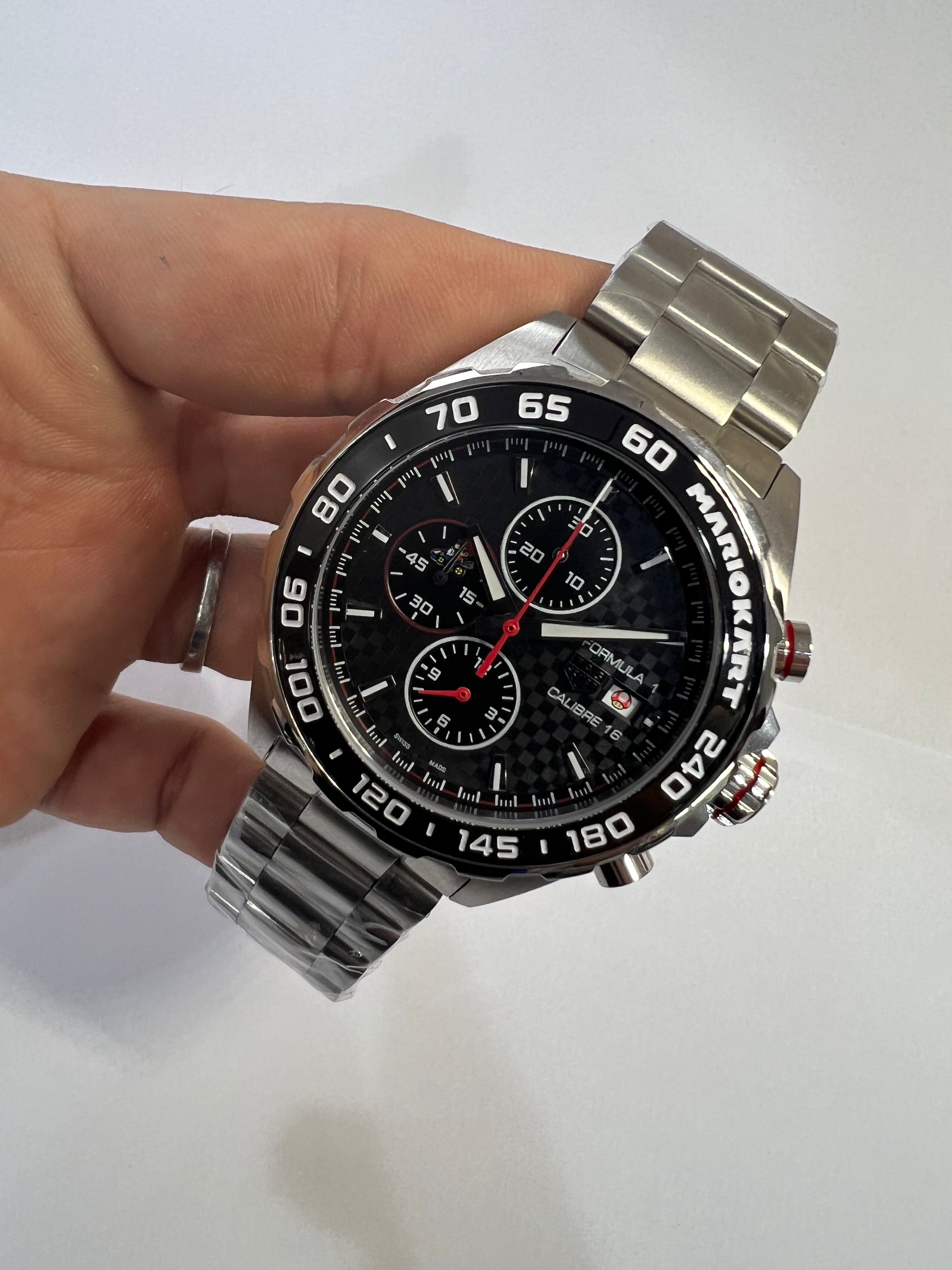 TAG Heuer Formula 1 Calibre 16 Chronograph “Mario Kart” Preto — Tag Heuer