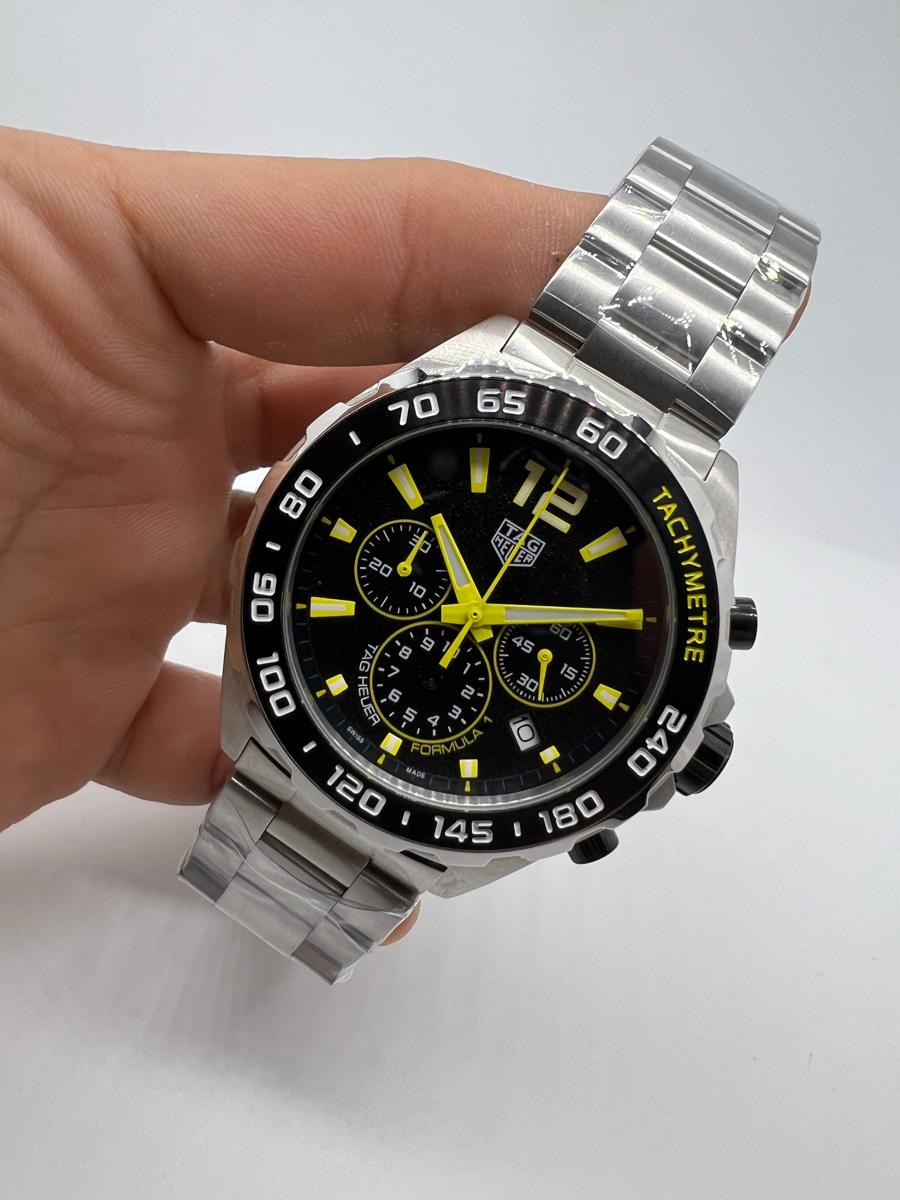 TAG Heuer Formula 1 Chronograph Black Yellow Racing Edition — Tag Heuer