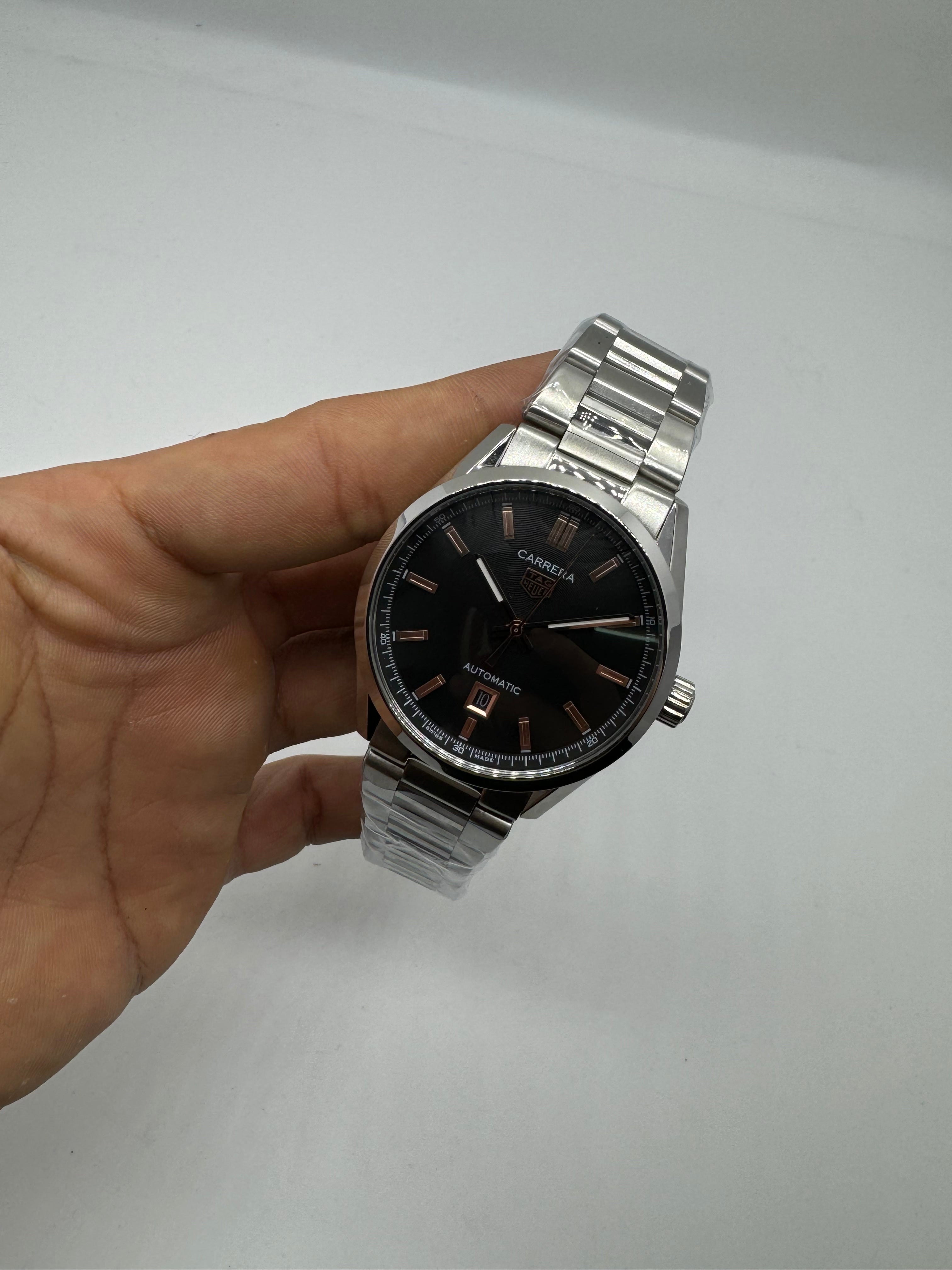 TAG Heuer Carrera Automatic Black Rose Gold — Tag Heuer