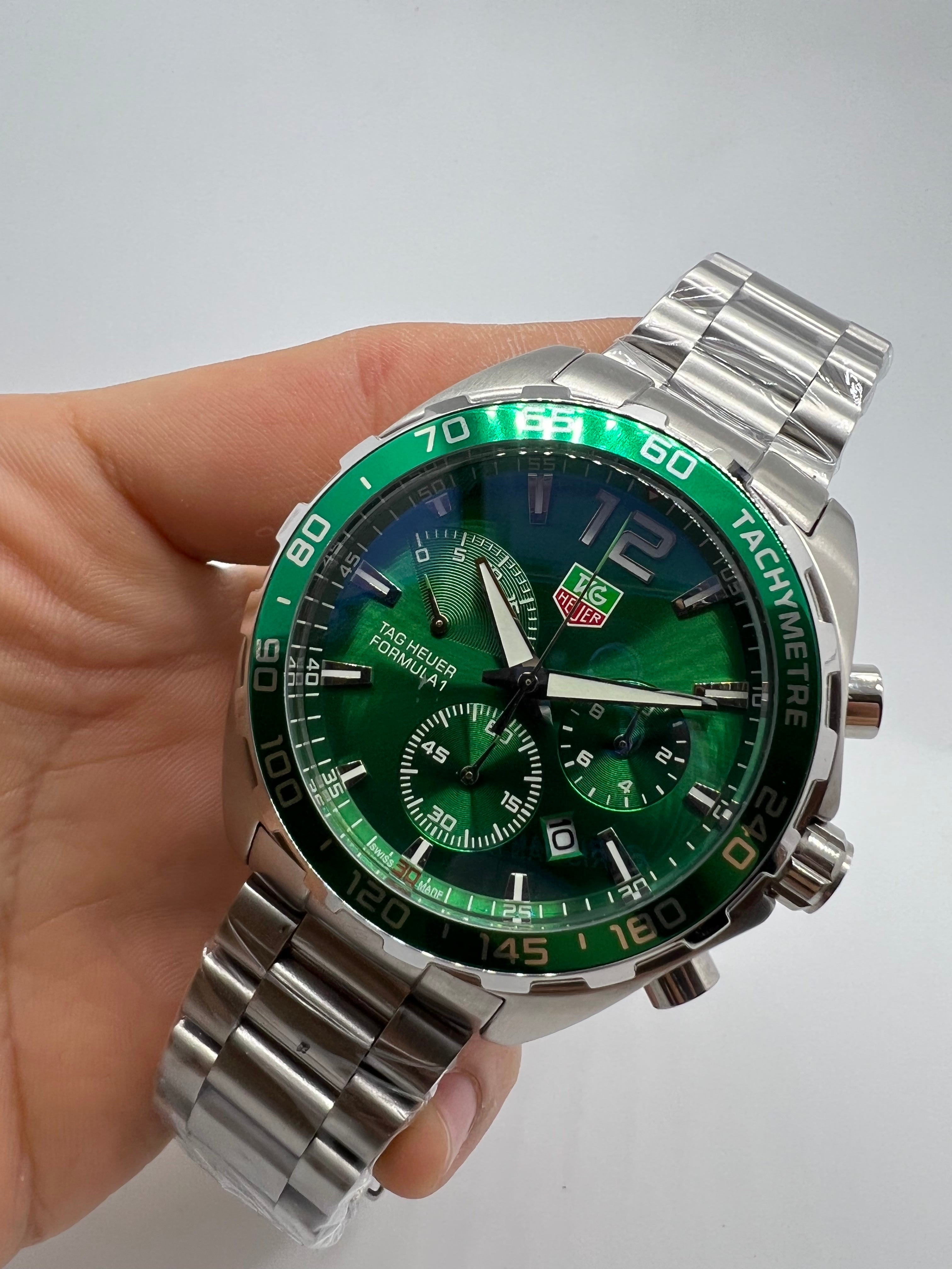 TAG Heuer Formula 1 Chronograph Emerald Green Sunray Dial — Tag Heuer