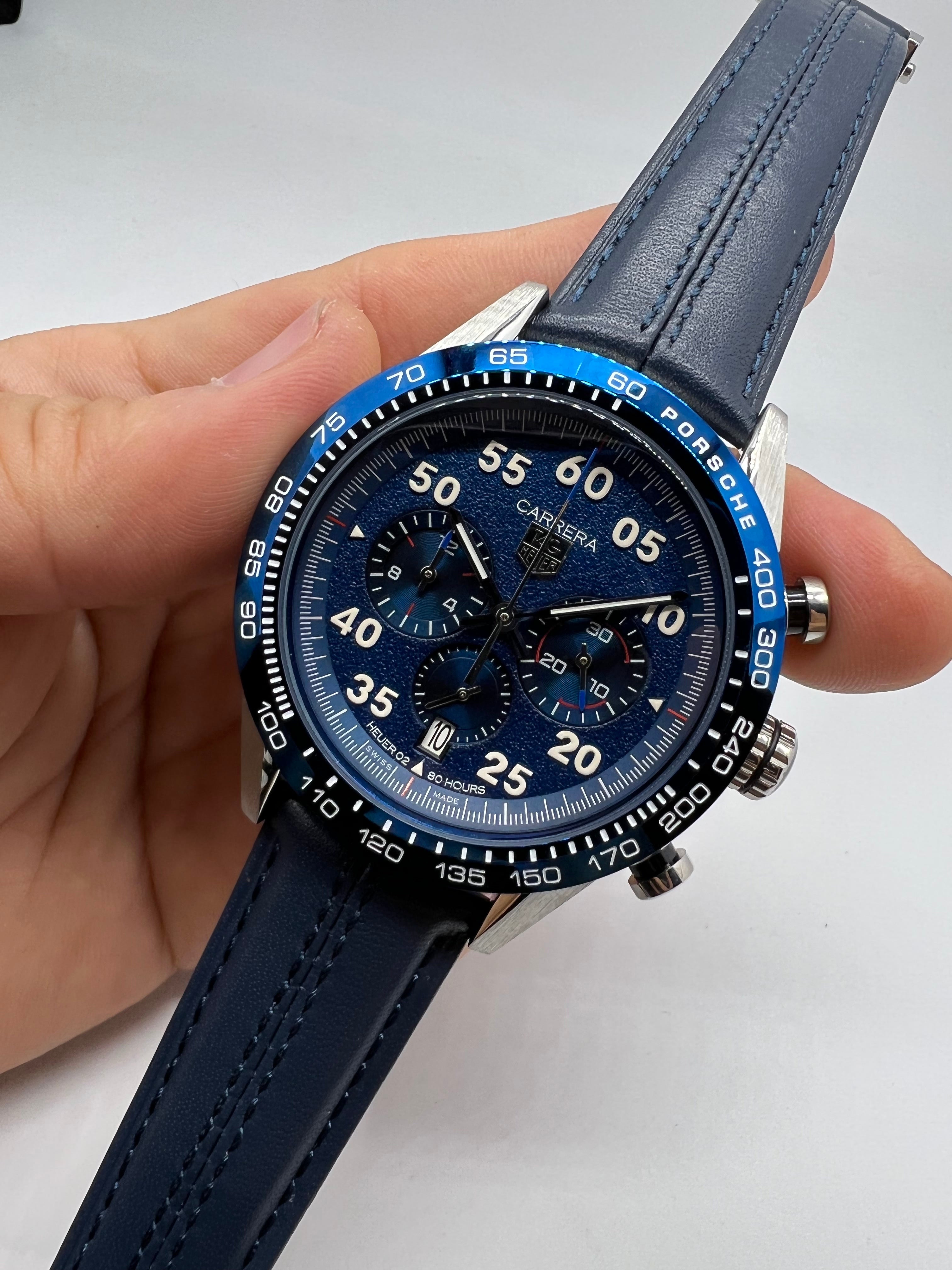 TAG Heuer Carrera Porsche Chronograph Edição Especial Azul — Tag Heuer