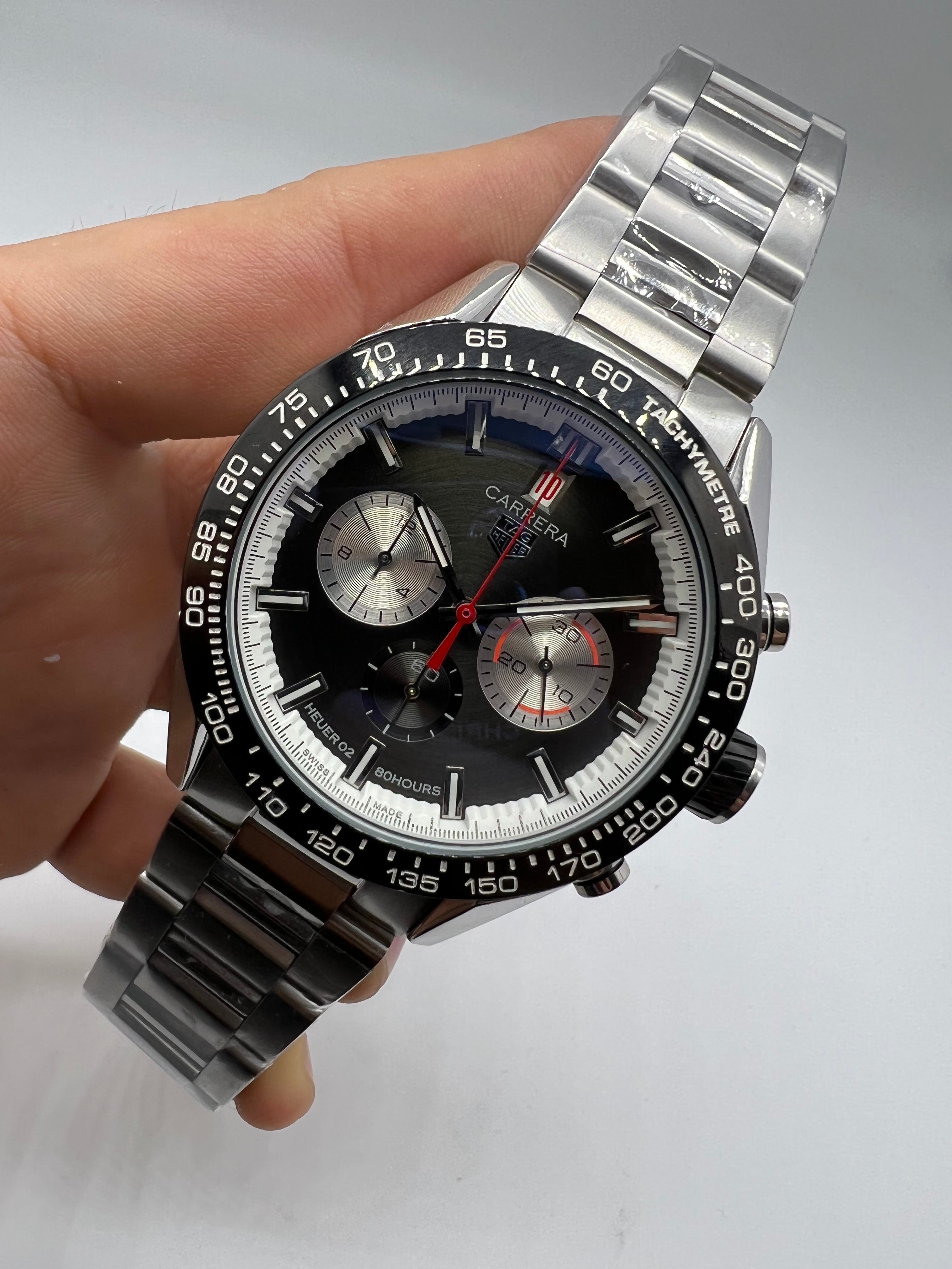 TAG Heuer Carrera Heuer 02 Chronograph 80 Hours Black — Tag Heuer