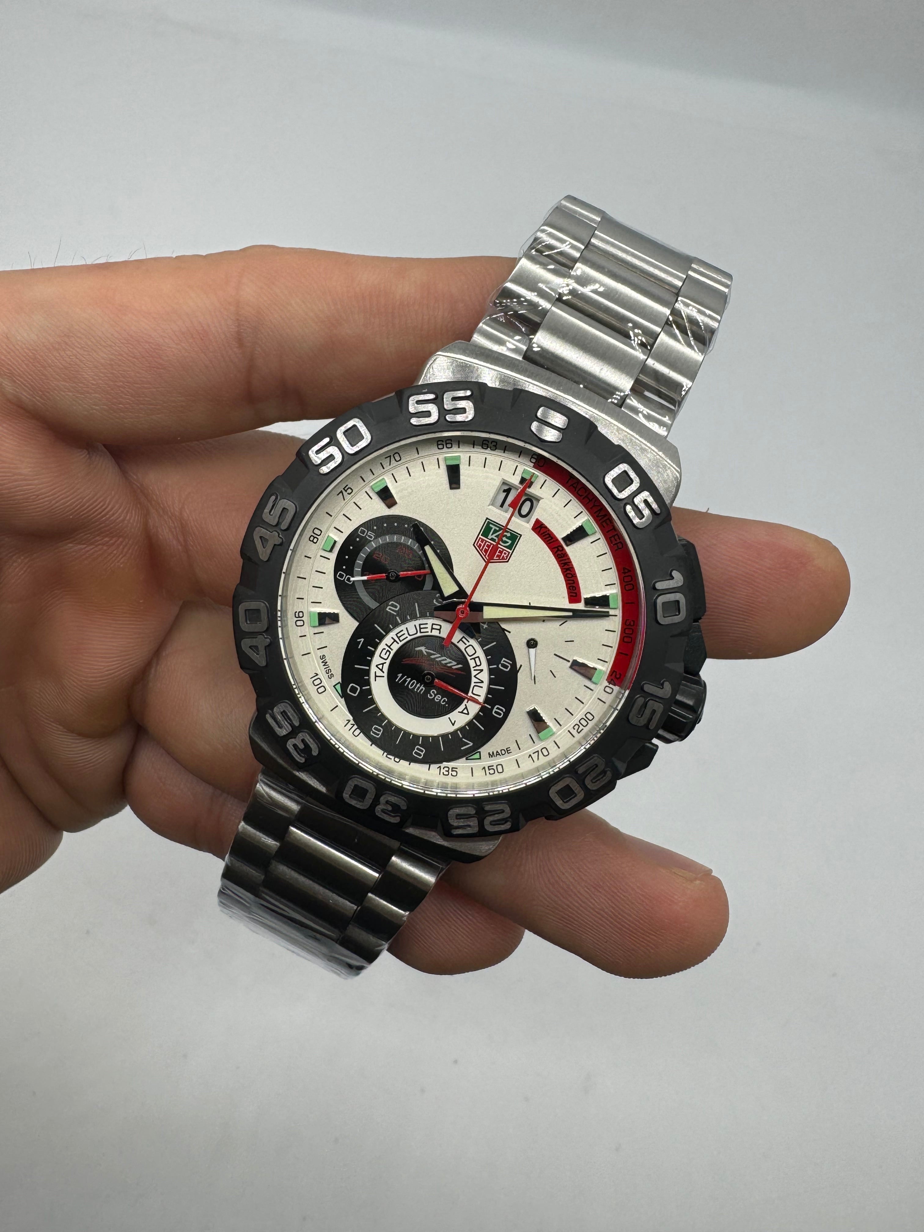 TAG Heuer Formula 1 Chronograph 1/10th Second White, Black and Red — Tag Heuer