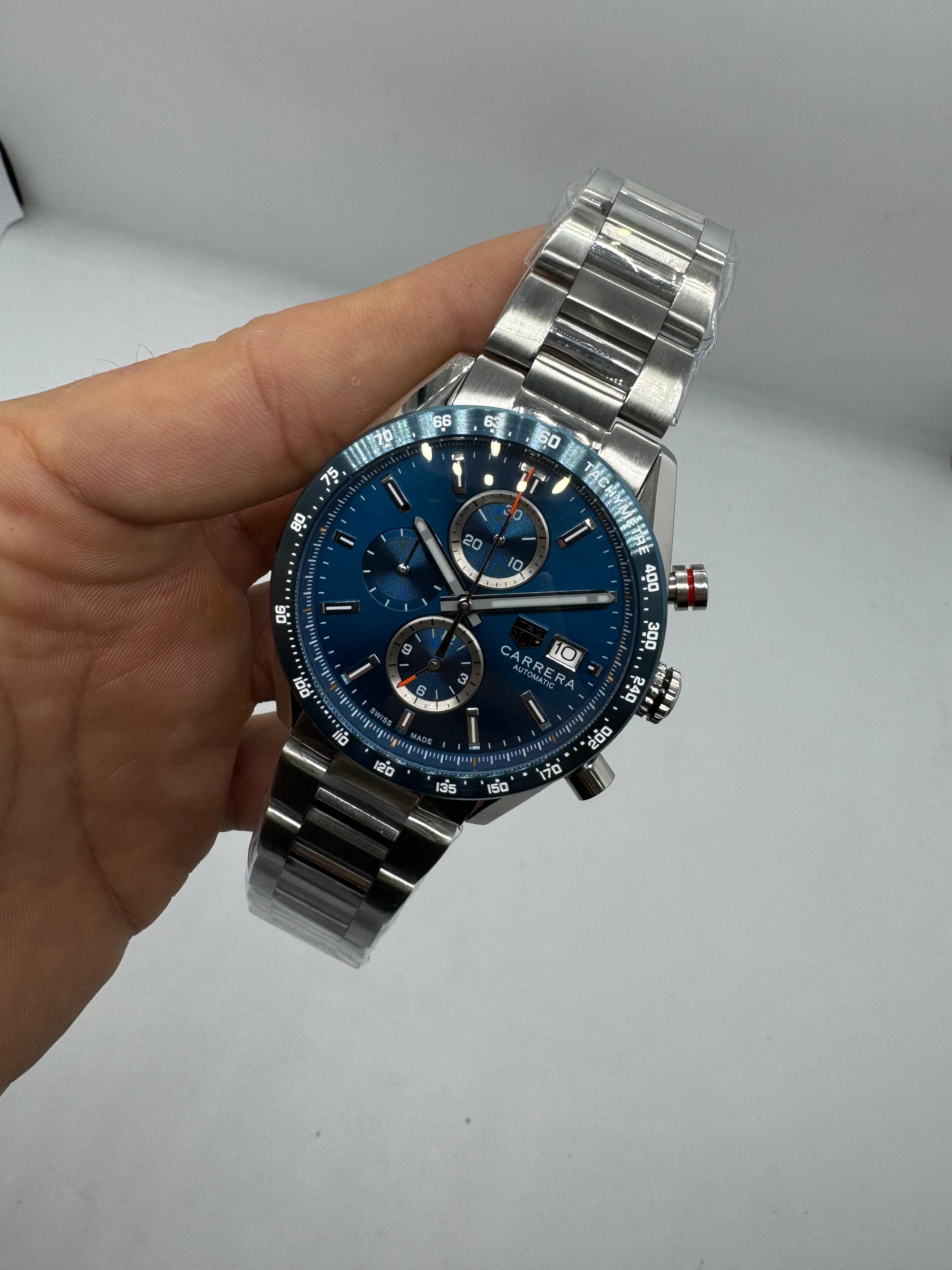 TAG Heuer Carrera Calibre 16 Automatic Chronograph Blue — Tag Heuer