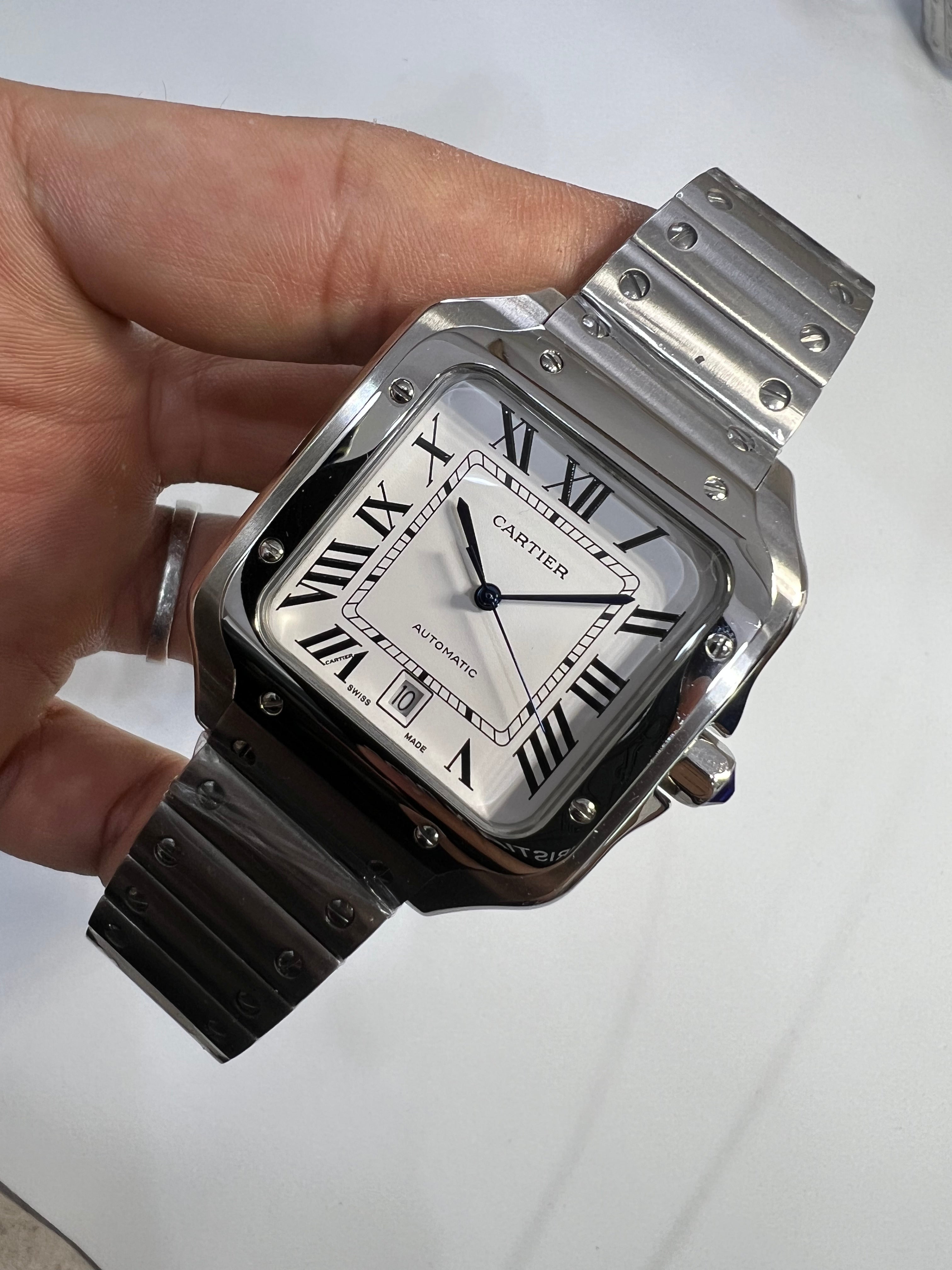 Cartier Santos de Cartier Large Aço