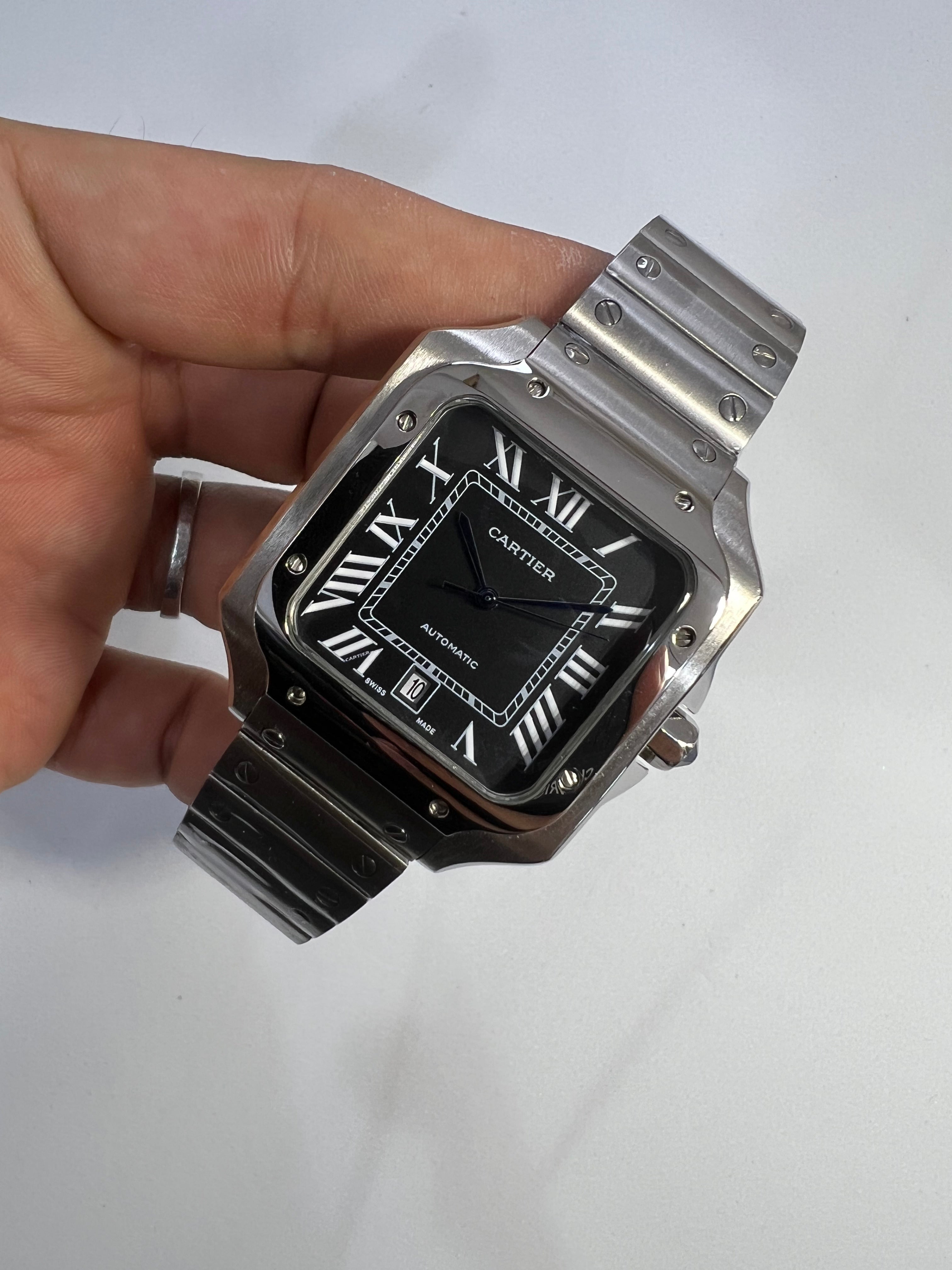Cartier Santos de Cartier Large Aço Black