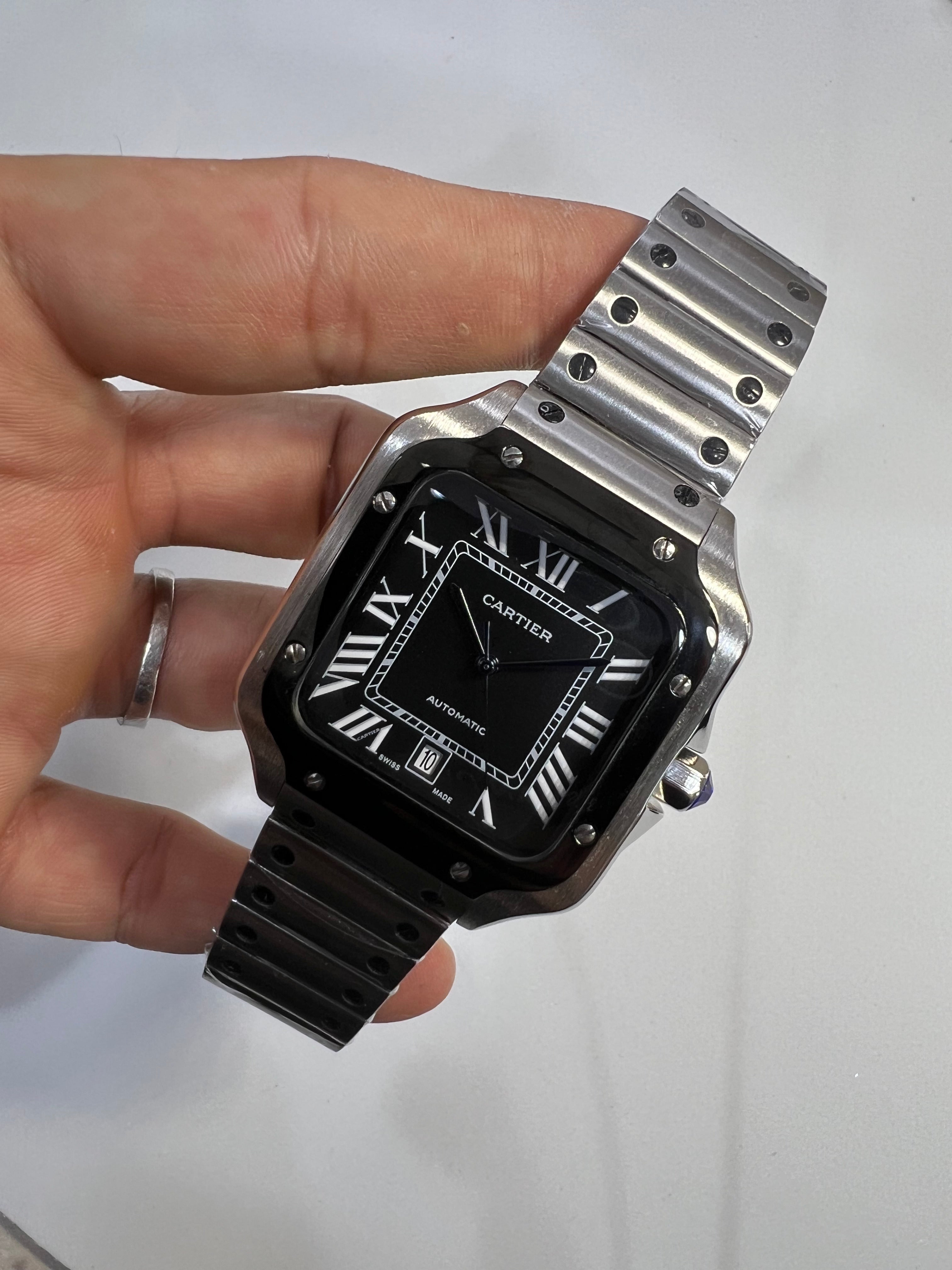 Cartier Santos de Cartier Large Aço Black