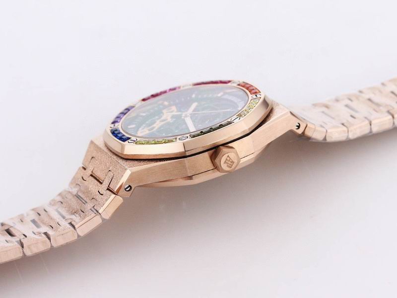 Audemars Piguet Royal Oak Double Balance Wheel Openworked “Rainbow Bezel” — Audemars Piguet