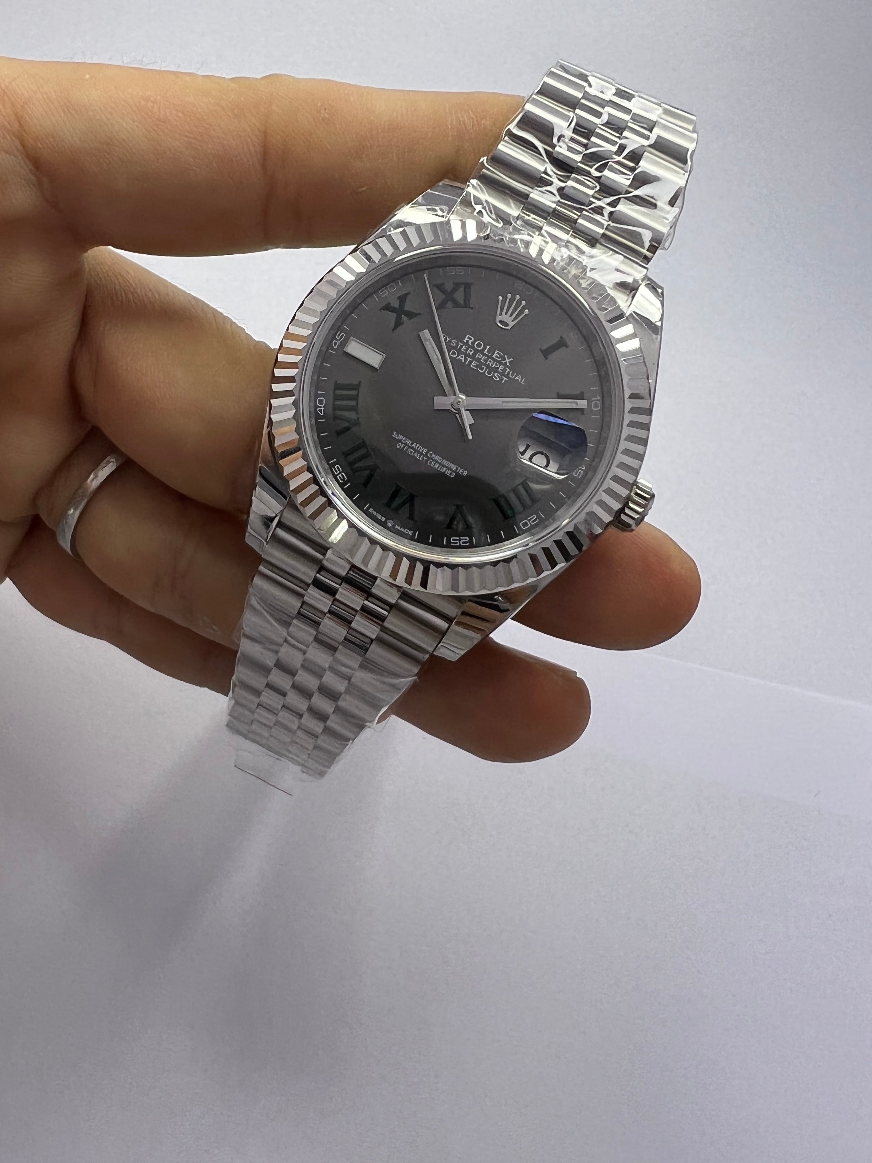 Rolex Datejust – Mostrador “Wimbledon” cinza