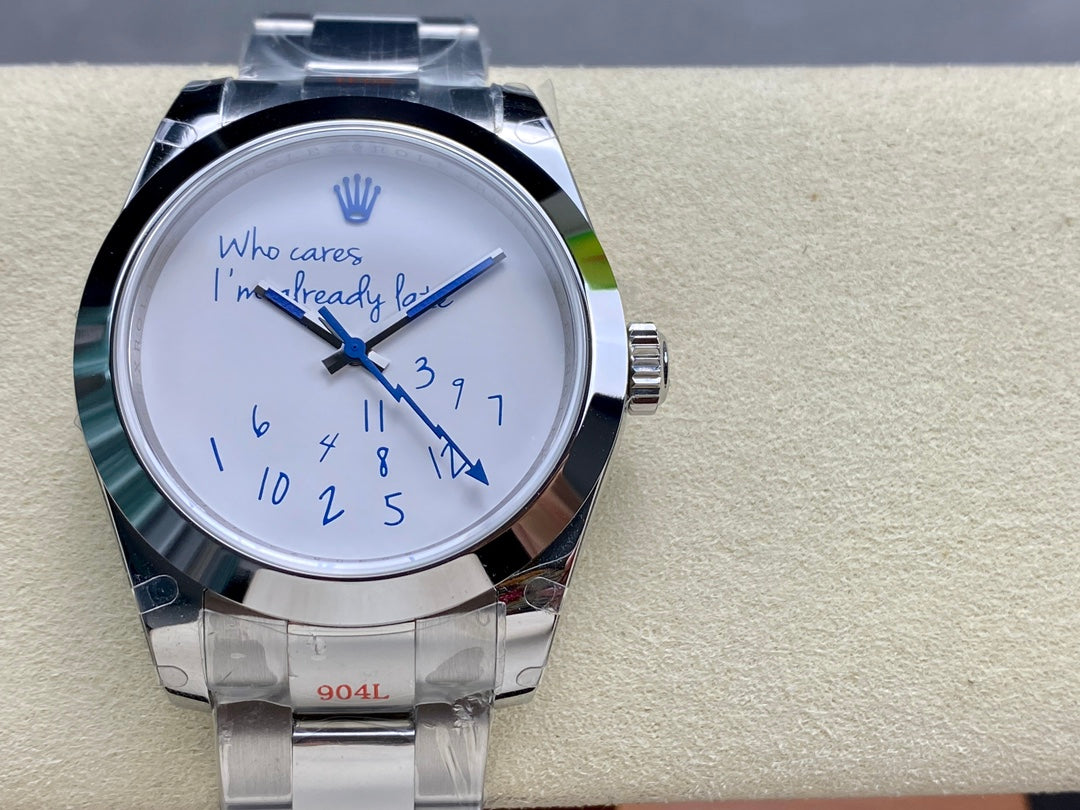 Rolex Oyster Perpetual / Datejust “Who Cares? I’m Already Late” – CUSTOM DIAL