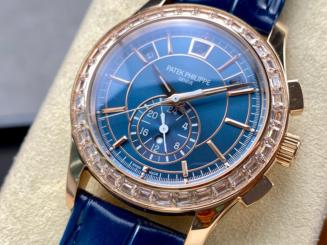 Patek Philippe Chronograph Ref. 5930R-010 (World Time Chronograph, versão engastada personalizada)
