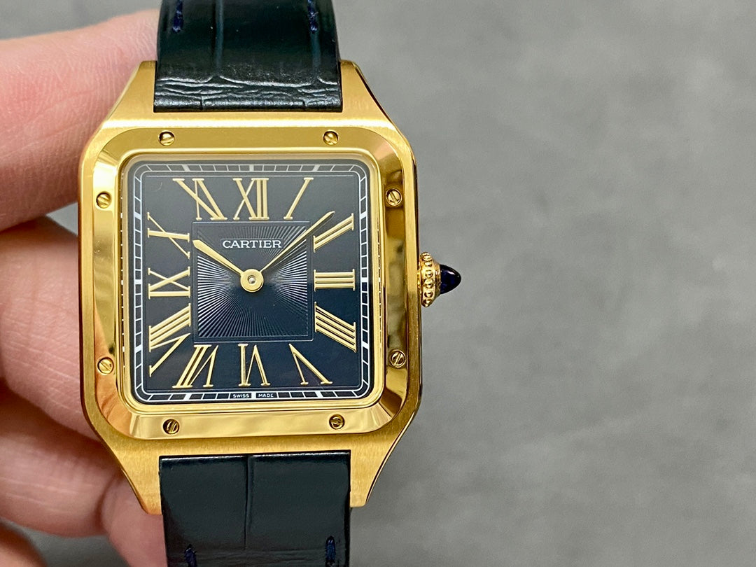 Cartier Santos Dumont Large Model Ref. WSSA0021 (versão ouro amarillo)