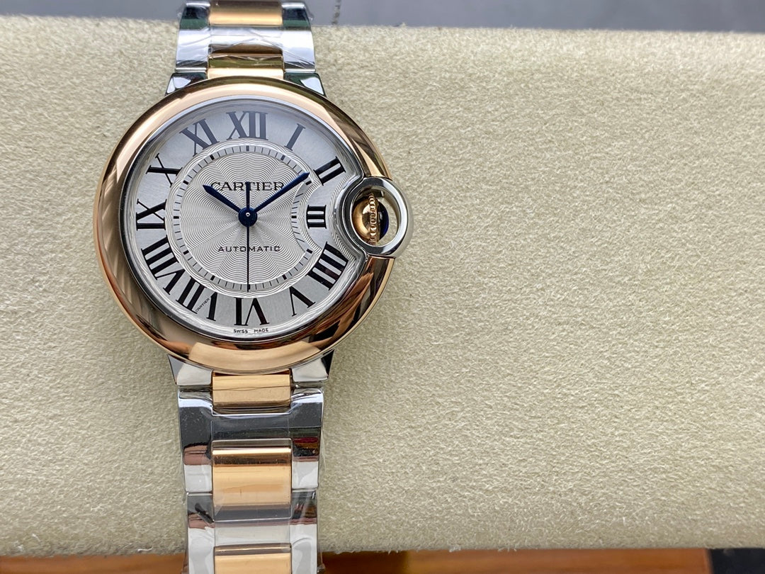 Cartier Ballon Bleu de Cartier 42mm Ref. W2BB0024 (aço e ouro rosa)