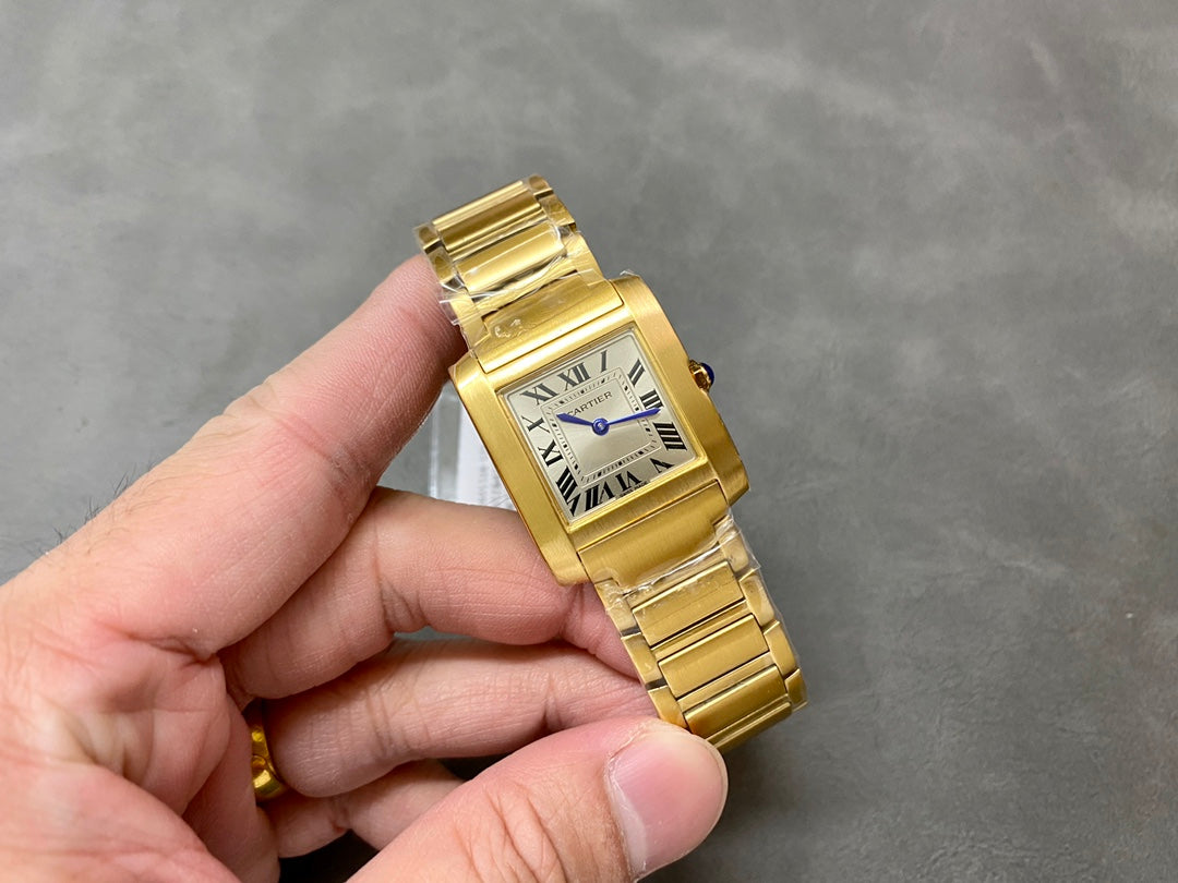 Cartier Tank Française Small Model (ouro amarillo 18k) — Cartier