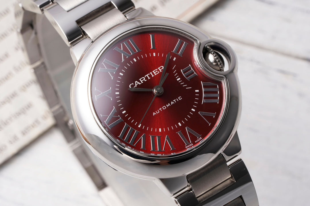 Cartier Ballon Bleu (mostrador vermelha)