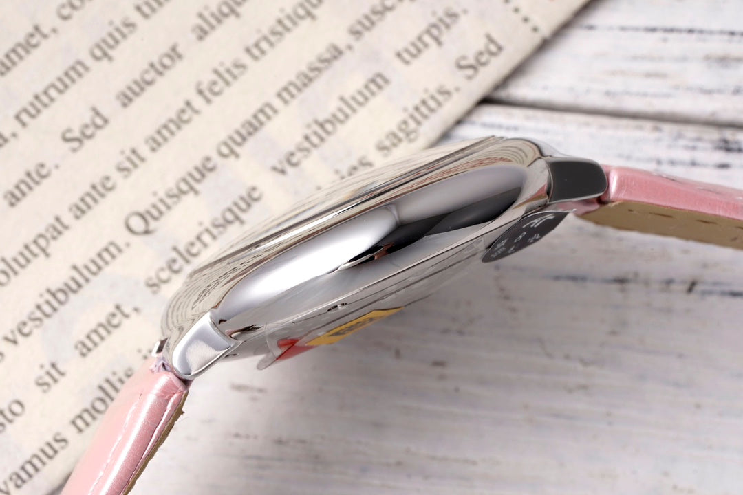 Cartier Ballon Bleu (mostrador rosa com pulseira a juego) — Cartier