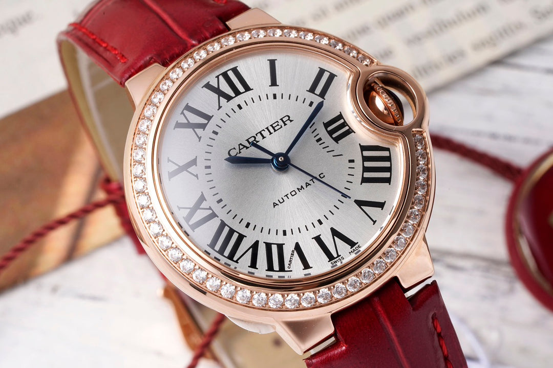 Cartier Ballon Bleu (ouro rosa com diamantes)