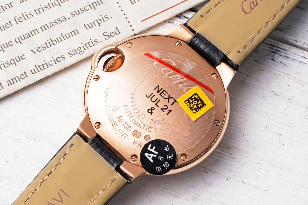 Cartier Ballon Bleu (ouro rosa com doble fila de diamantes) — Cartier