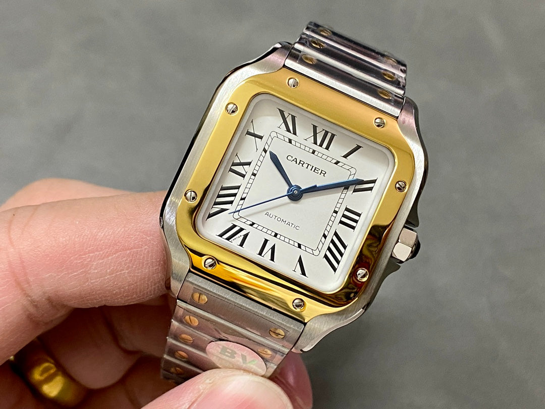 Cartier Santos (bicolor Aço & Ouro Amarillo) — Cartier