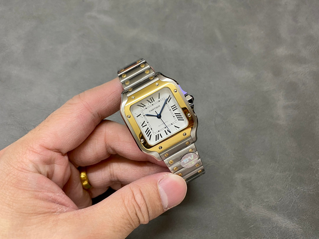 Cartier Santos (bicolor Aço & Ouro Amarillo) — Cartier