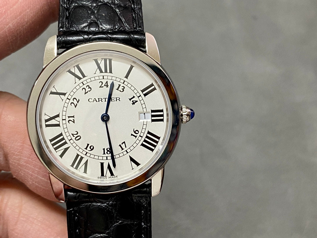 Cartier Ronde Solo (com 24 horas e data)