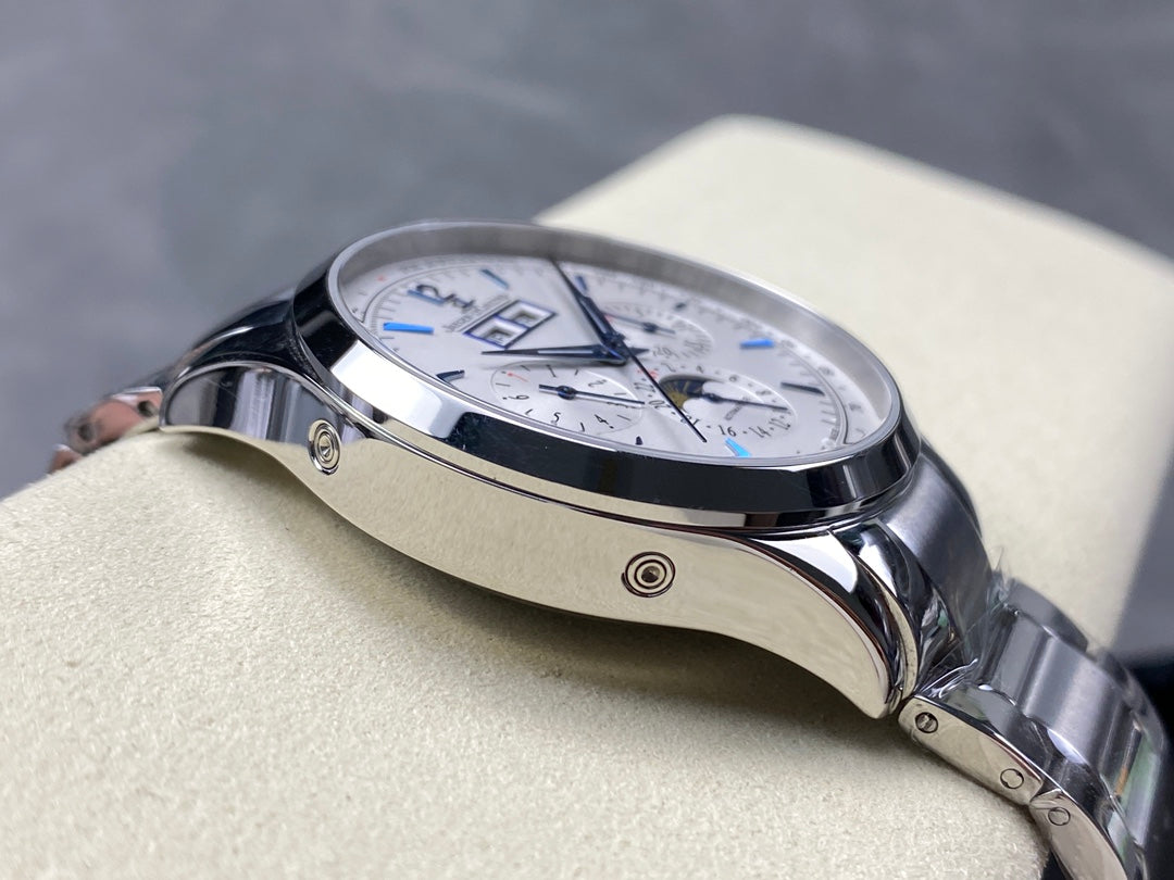 Jaeger-LeCoultre Master Control Chronograph Calendar (aço, mostrador plateada) — Jaeger-LeCoultre