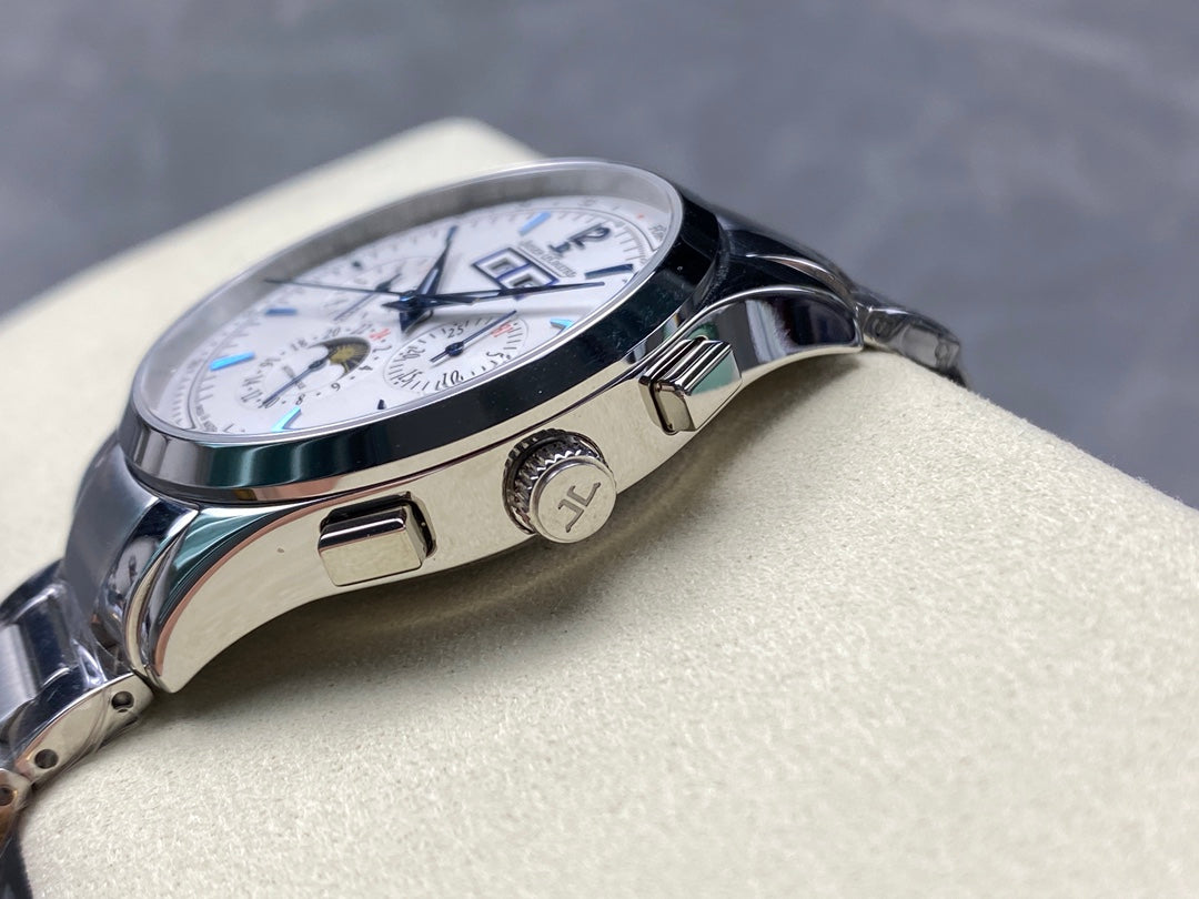 Jaeger-LeCoultre Master Control Chronograph Calendar (aço, mostrador plateada) — Jaeger-LeCoultre