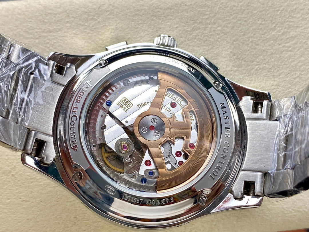 Jaeger-LeCoultre Master Control Chronograph Calendar (aço, mostrador plateada) — Jaeger-LeCoultre