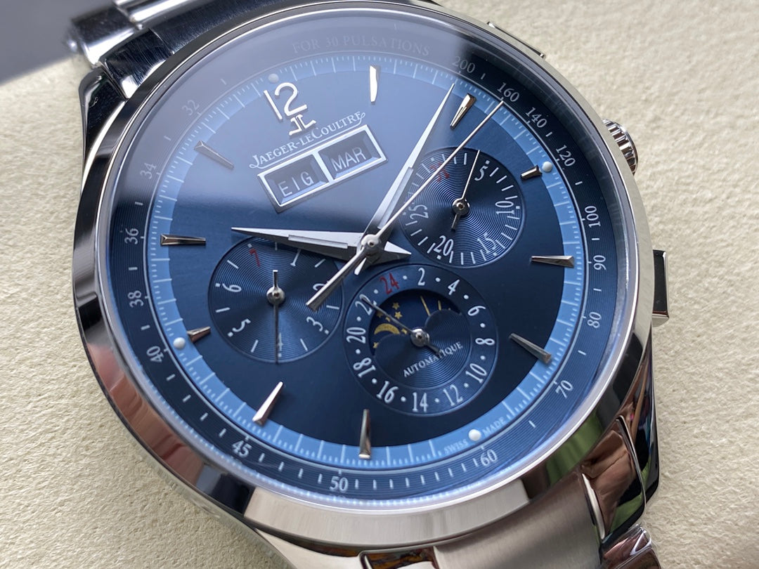Jaeger-LeCoultre Master Control Chronograph Calendar (aço, mostrador azul) — Jaeger-LeCoultre