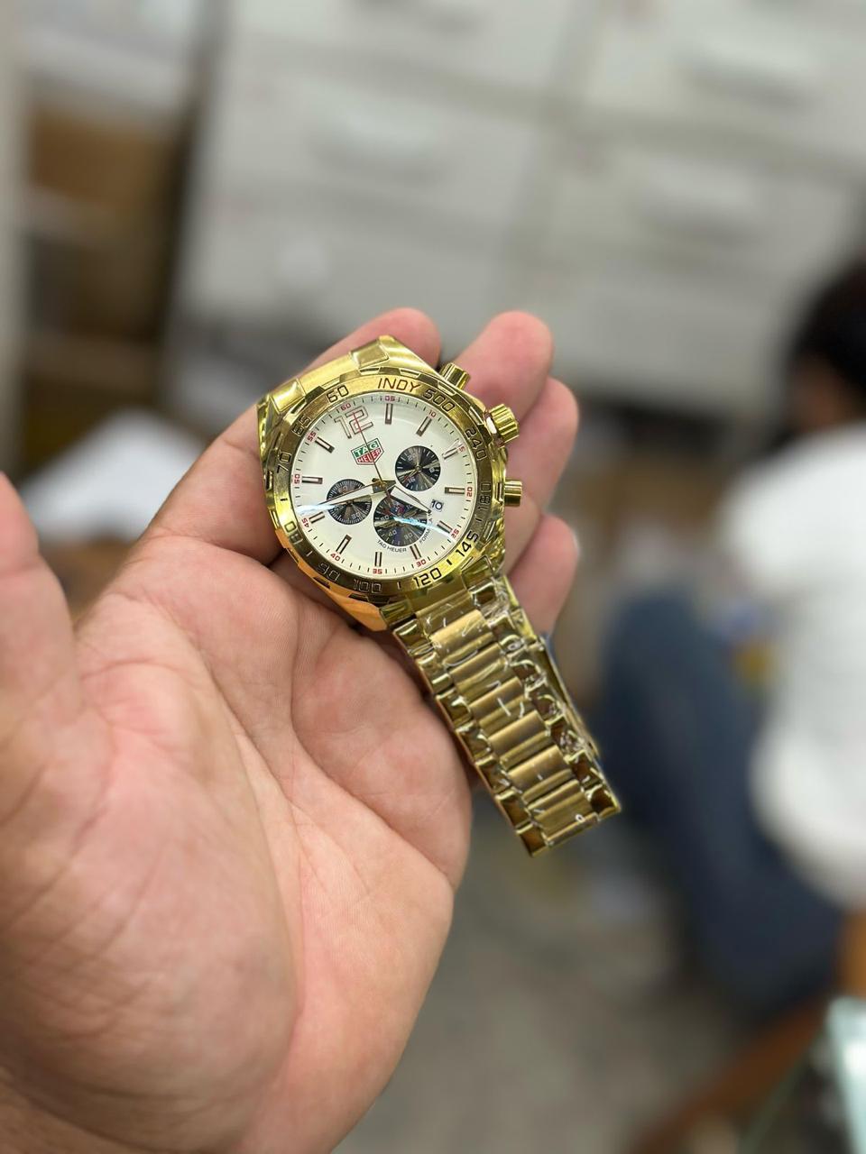 TAG Heuer Carrera Gold and White — Tag Heuer