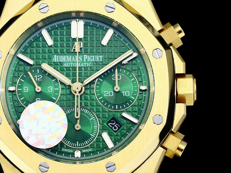 Audemars Piguet Royal Oak Chronograph – Ouro Amarillo com Mostrador Verde — Audemars Piguet