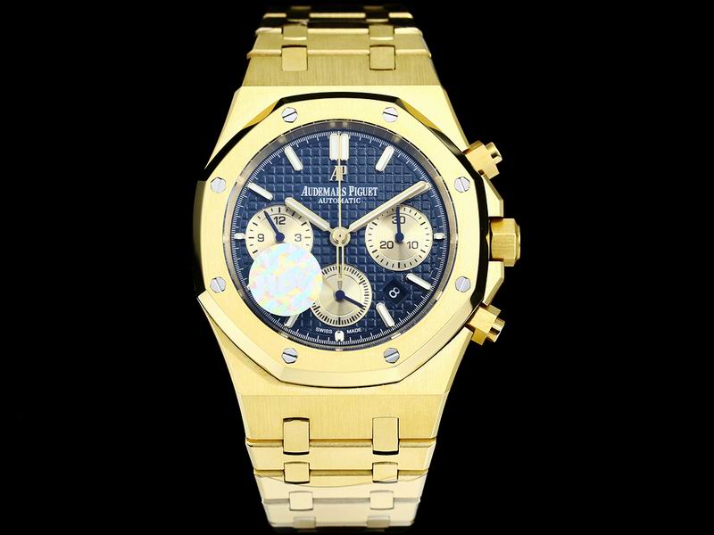 Audemars Piguet Royal Oak Chronograph – Ouro Amarillo com Mostrador azul